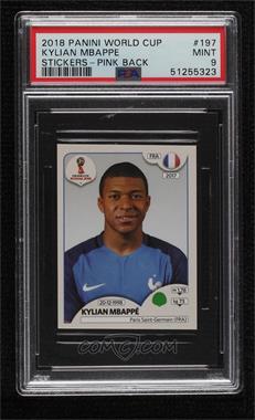 2018 Panini Fifa World Cup Russia Album Stickers - [Base] - Made in Brazil #197 - Kylian Mbappe [PSA 9 MINT]