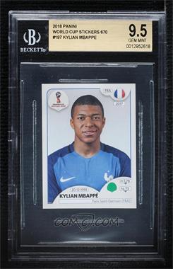 2018 Panini Fifa World Cup Russia Album Stickers - [Base] - Made in Italy #197 - Kylian Mbappe [BGS 9.5 GEM MINT]