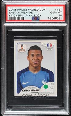 2018 Panini Fifa World Cup Russia Album Stickers - [Base] - Made in Italy #197 - Kylian Mbappe [PSA 10 GEM MT]