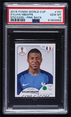 2018 Panini Fifa World Cup Russia Album Stickers - [Base] - Made in Italy #197 - Kylian Mbappe [PSA 10 GEM MT]