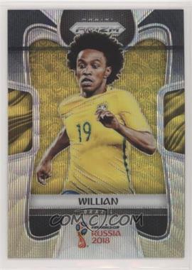 2018 Panini Prizm World Cup - [Base] - Black and Gold Wave Prizm #26 - Willian