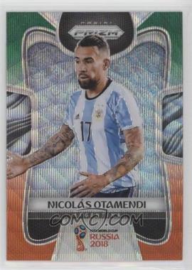 2018 Panini Prizm World Cup - [Base] - Green and Orange Wave Prizm #9 - Nicolas Otamendi