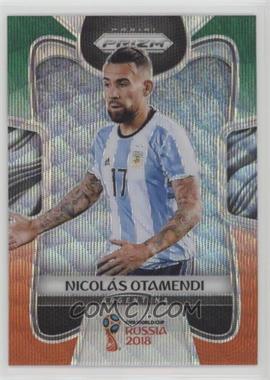 2018 Panini Prizm World Cup - [Base] - Green and Orange Wave Prizm #9 - Nicolas Otamendi