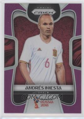 2018 Panini Prizm World Cup - [Base] - Purple Prizm #197 - Andres Iniesta /99