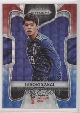 2018 Panini Prizm World Cup - [Base] - Red and Blue Wave Prizm #117 - Hiroki Sakai