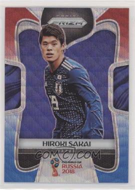 2018 Panini Prizm World Cup - [Base] - Red and Blue Wave Prizm #117 - Hiroki Sakai