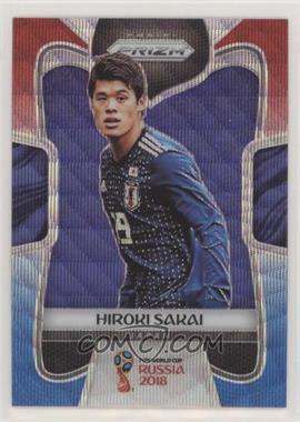 2018 Panini Prizm World Cup - [Base] - Red and Blue Wave Prizm #117 - Hiroki Sakai