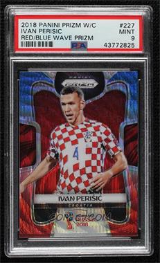 2018 Panini Prizm World Cup - [Base] - Red and Blue Wave Prizm #227 - Ivan Perisic [PSA 9 MINT]
