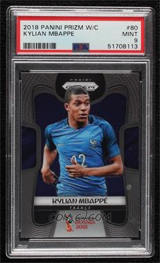 2018 Panini Prizm World Cup - [Base] #80 - Kylian Mbappe [PSA 9 MINT]