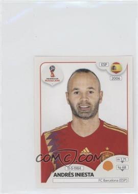2018 Panini World Cup Russia Album Stickers - [Base] #146 - Andres Iniesta