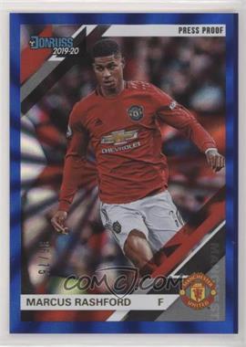 2019-20 Panini Chronicles - [Base] - Press Proof Blue Laser #111 - Donruss Premier League - Marcus Rashford /75