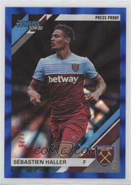 2019-20 Panini Chronicles - [Base] - Press Proof Blue Laser #188 - Donruss Premier League - Sebastien Haller /75