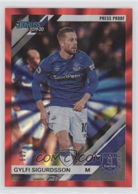 2019-20 Panini Chronicles - [Base] - Press Proof Red Laser #72 - Donruss Premier League - Gylfi Sigurdsson /99