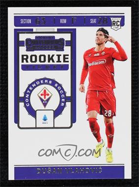 2019-20 Panini Chronicles - Contenders Rookie Ticket - Red #RT-31 - Dusan Vlahovic