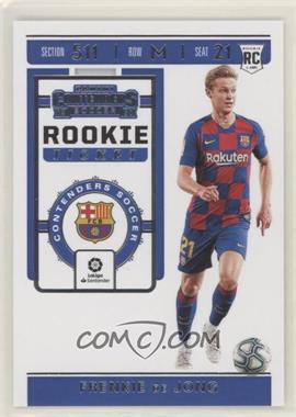 2019-20 Panini Chronicles - Contenders Rookie Ticket #RT-3 - Frenkie de Jong