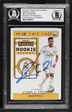 2019-20 Panini Chronicles - Contenders Rookie Ticket #RT-7 - Rodrygo [BAS BGS Authentic]
