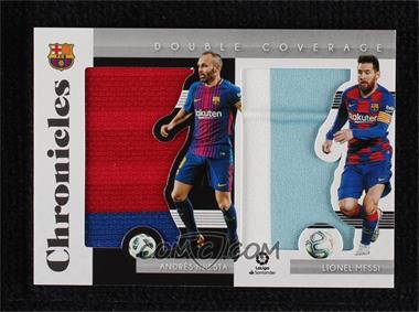 2019-20 Panini Chronicles - Double Coverage #DC-BAR - Andres Iniesta, Lionel Messi