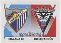 Escudos U - Malaga CF, CD Mirandes
