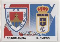 Escudos - CD Numancia, Real Oviedo