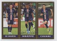 Angel Di Maria, Kylian Mbappe, Edinson Cavani