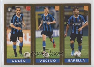 2019-20 Panini Fifa 365 Album Stickers - The Golden World of Football Pink Back #224 - Diego Godín, Matias Vecino, Nicolo Barella