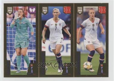 2019-20 Panini Fifa 365 Album Stickers - The Golden World of Football Pink Back #403 - Alyssa Naeher, Abby Dahlkemper, Becky Sauerbrunn