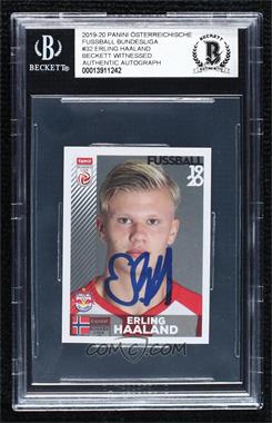 2019-20 Panini Fussball Austrian Bundesliga Album Stickers - [Base] #32.1 - Erling Haaland (1st Printing) [BAS BGS Authentic]