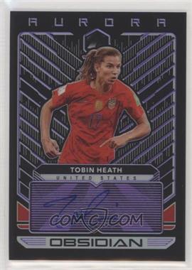 2019-20 Panini Obsidian - Aurora Autographs - Electric Etch Purple #AU-THE - Tobin Heath /75