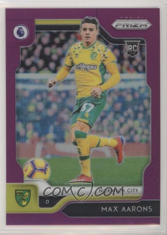 2019 20 Panini Prizm Premier League Base Purple Prizm 280 Max Aarons 99