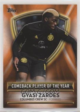 2019 Topps MLS - 2018 MLS Award Winners - Orange #MLSA-GZ - Gyasi Zardes /25