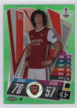 2020-21 Topps Chrome Match Attax UCL - [Base] - Green Refractor #38 - David Luiz /99