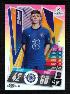 2020-21 Topps Chrome Match Attax UCL - [Base] - Refractor #21 - Billy Gilmour