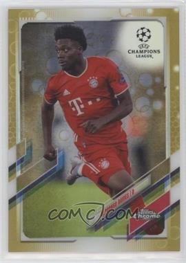 2020-21 Topps Chrome UCL - [Base] - Gold Bubbles Refractor #42 - Alphonso Davies