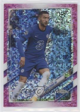 2020-21 Topps Chrome UCL - [Base] - Pink Mini-Diamond Refractor #84 - Hakim Ziyech /175