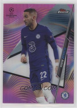 2020-21 Topps Finest UCL - [Base] - Pink Refractor #49 - Hakim Ziyech /125