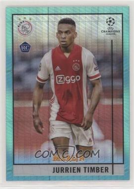 2020-21 Topps Merlin Collection Chrome UCL - [Base] - Aqua Prism Refractor #9 - Jurrien Timber