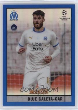 2020-21 Topps Merlin Collection Chrome UCL - [Base] - Blue Refractor #55 - Duje Caleta-Car /75
