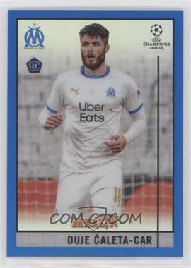2020-21 Topps Merlin Collection Chrome UCL - [Base] - Blue Refractor #55 - Duje Caleta-Car /75
