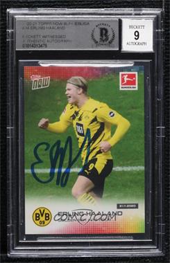 2020-21 Topps Now Bundesliga - Online Exclusive [Base] - English #044 - Erling Haaland /2646 [BAS BGS Authentic]