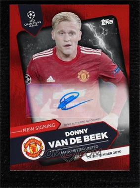 2020-21 Topps On Demand UCL Summer Signings - [Base] - Red Autographs #_DOVDB - New Signing - Donny van de Beek /10