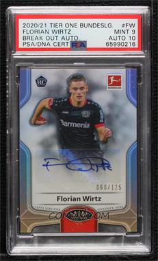 2020-21 Topps Tier One Bundesliga - Break Out Autographs #BO-FW - Florian Wirtz /125 [PSA 9 MINT]