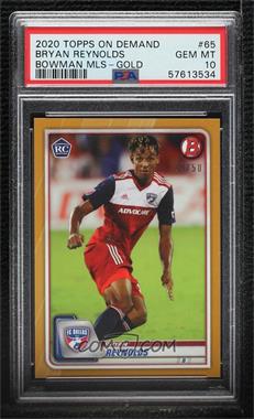 2020 Bowman MLS - [Base] - Gold #65 - Bryan Reynolds /50 [PSA 10 GEM MT]