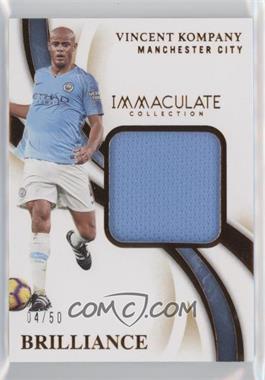 2020 Panini Immaculate Collection - Brilliance - Bronze #B-VK - Vincent Kompany /50