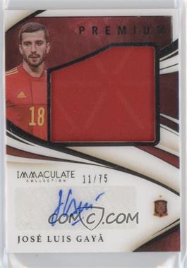 2020 Panini Immaculate Collection - Premium Swatch Autographs #PR-JLG - Jose Luis Gaya /75