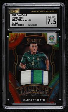 2020 Panini Select UEFA Euro Preview - Triumph Relics - Tie-Dye Prizm #TR-MV - Marco Verratti /25 [CSG 7.5 Near Mint+]