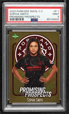 2020 Parkside NWSL Challenge Cup Commemorative Set - Promising Prospects #P-1 - Sophia Smith /220 [PSA 9 MINT]