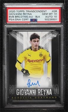 2020 Topps Transcendent BVB Borussia Dortmund - Autographs - Black #BDA-GR - Giovanni Reyna /24 [PSA 10 GEM MT]