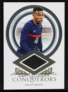 2021-22 Futera Unique World Football - Conquerers Relics - Sapphire #CQ11 - Kylian Mbappe /10