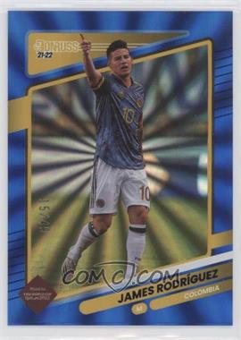 2021-22 Panini Donruss Road to Qatar - [Base] - Holo Blue Laser #27 - James Rodriguez /49 [EX to NM]