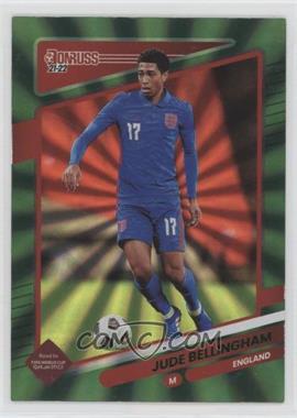 2021-22 Panini Donruss Road to Qatar - [Base] - Holo Green Laser #48 - Jude Bellingham [EX to NM]